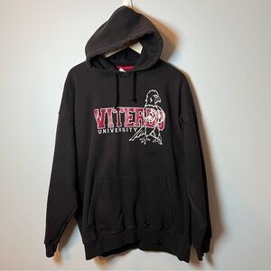 Viterbo University V-Hawks Hoodie Men’s 2XL Black Pullover Sweatshirt **READ